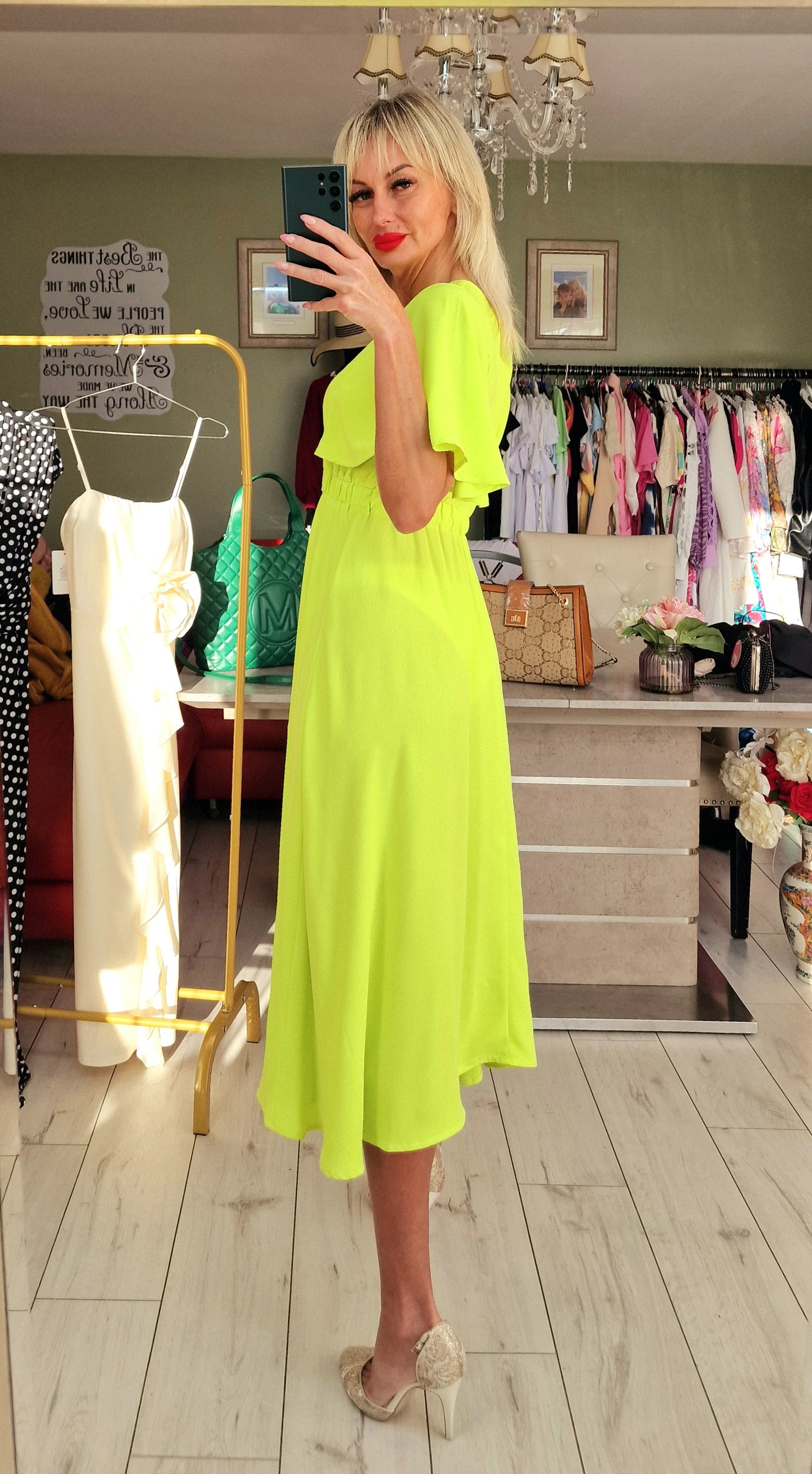 Apple Colour of Occasion Dress