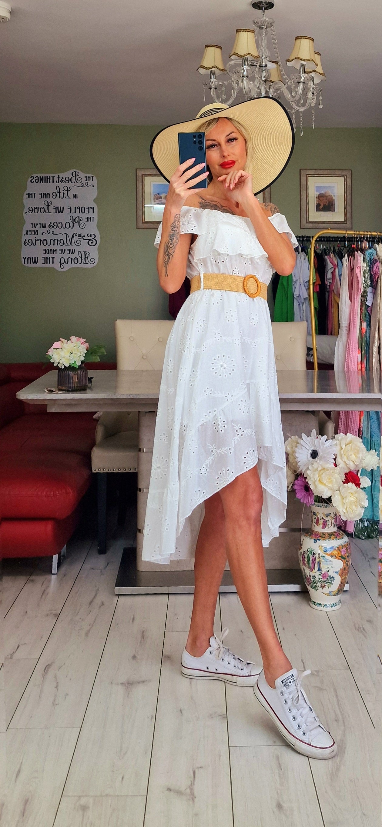 White Summer Cotton Dress