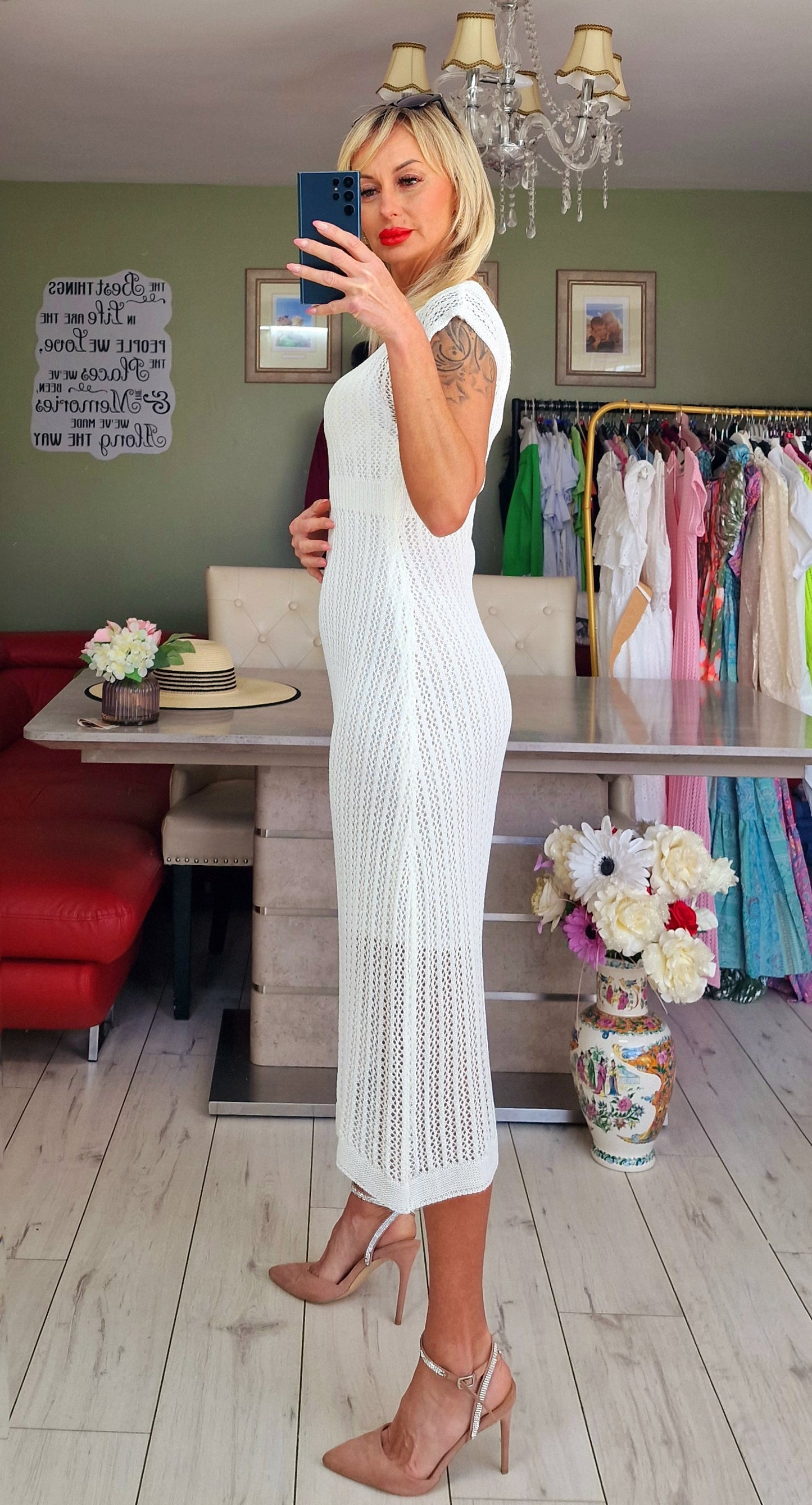 White Midi Dress