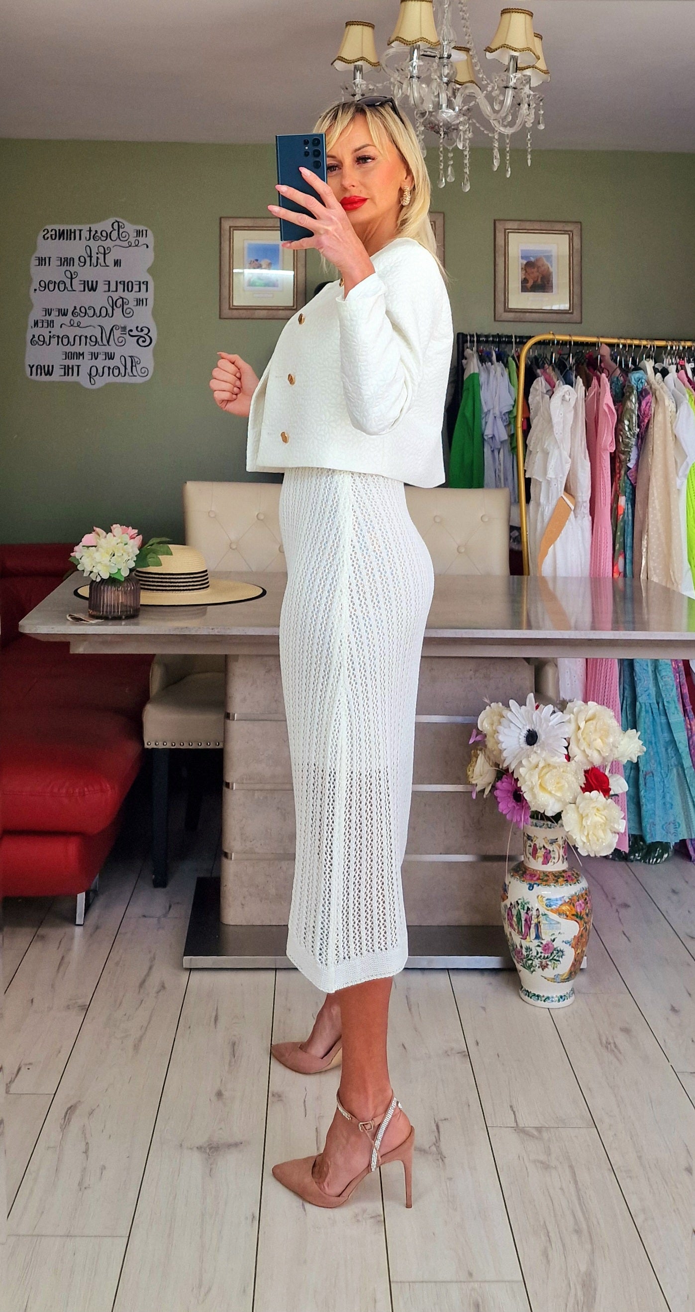 White Midi Dress