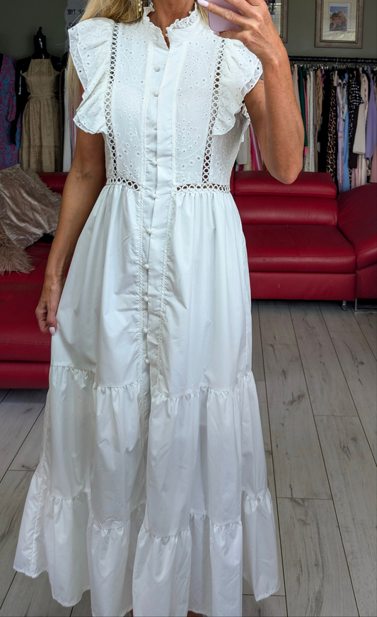 100% Cotton White Dress