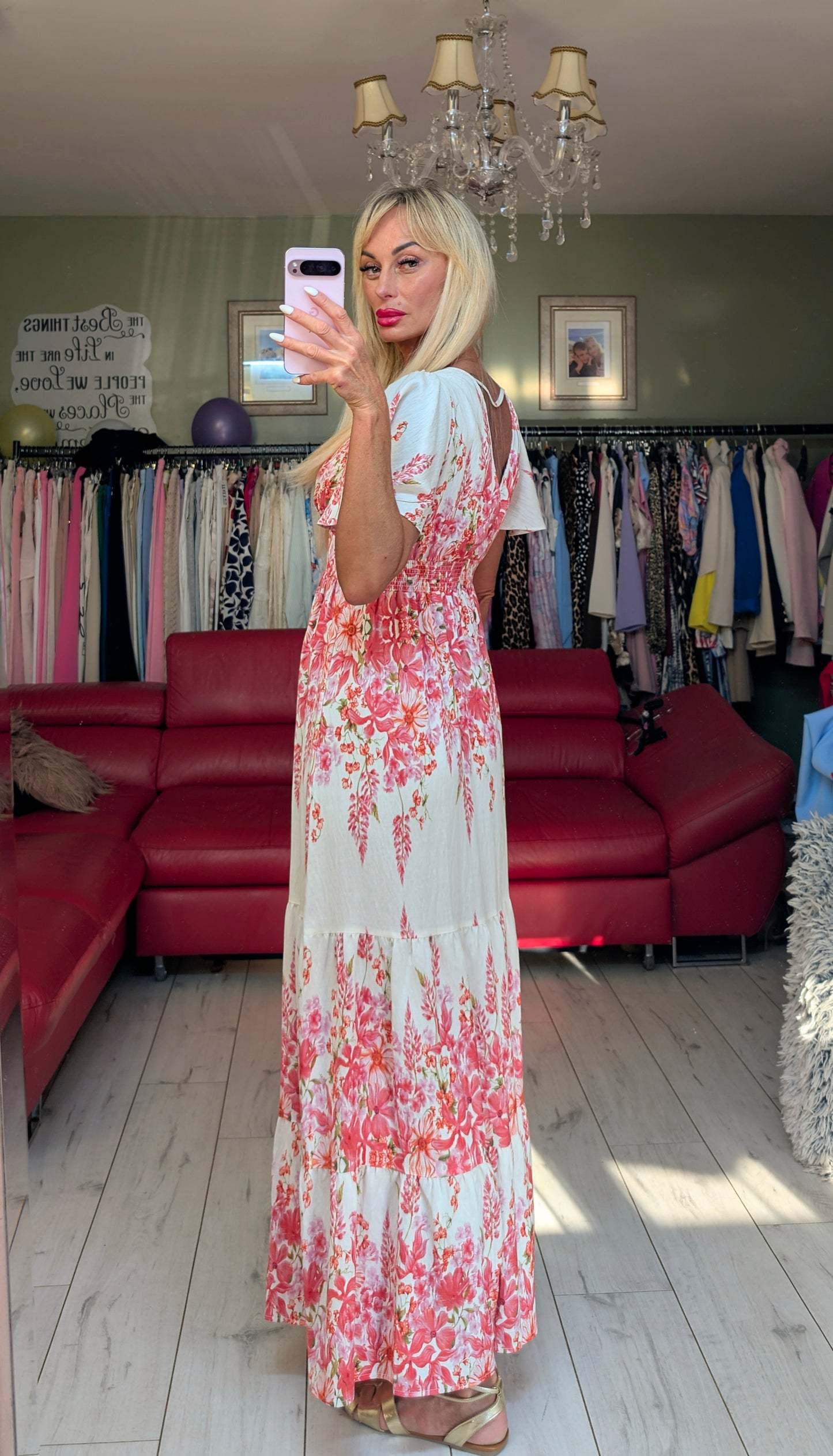 Romantic Printed Dress
