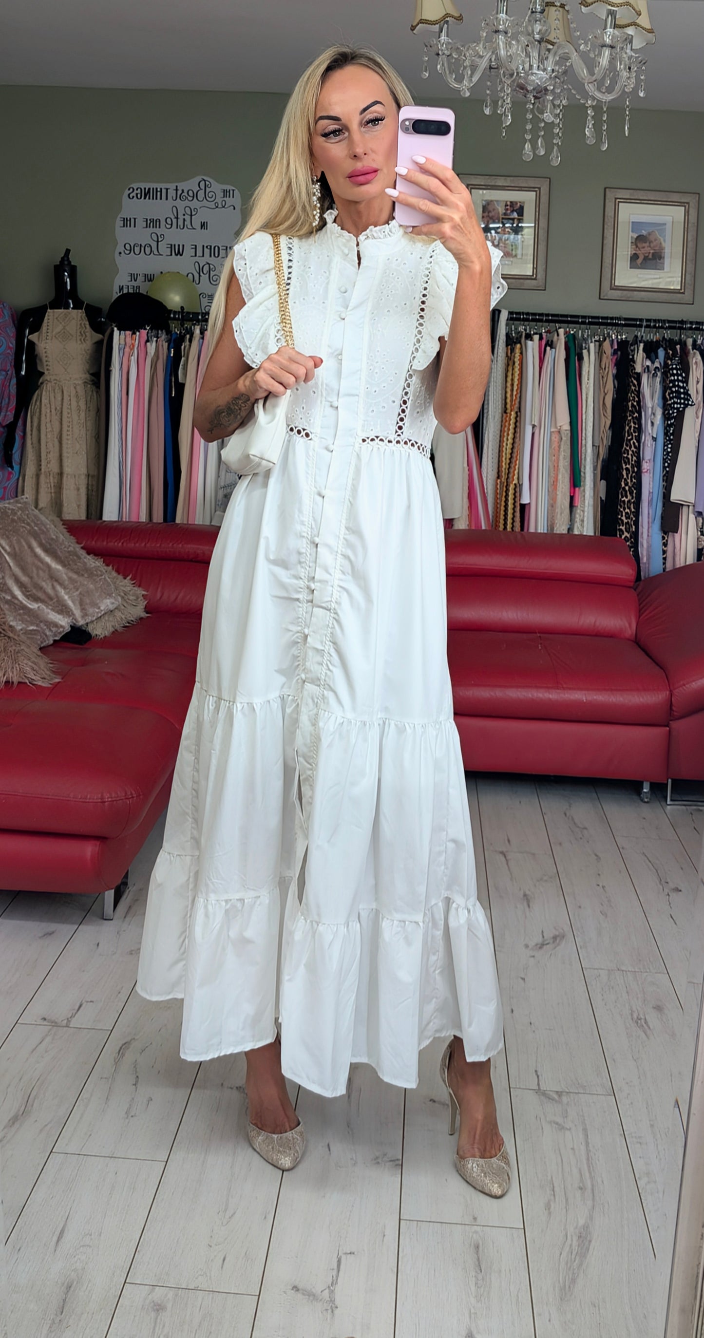 100% Cotton White Dress