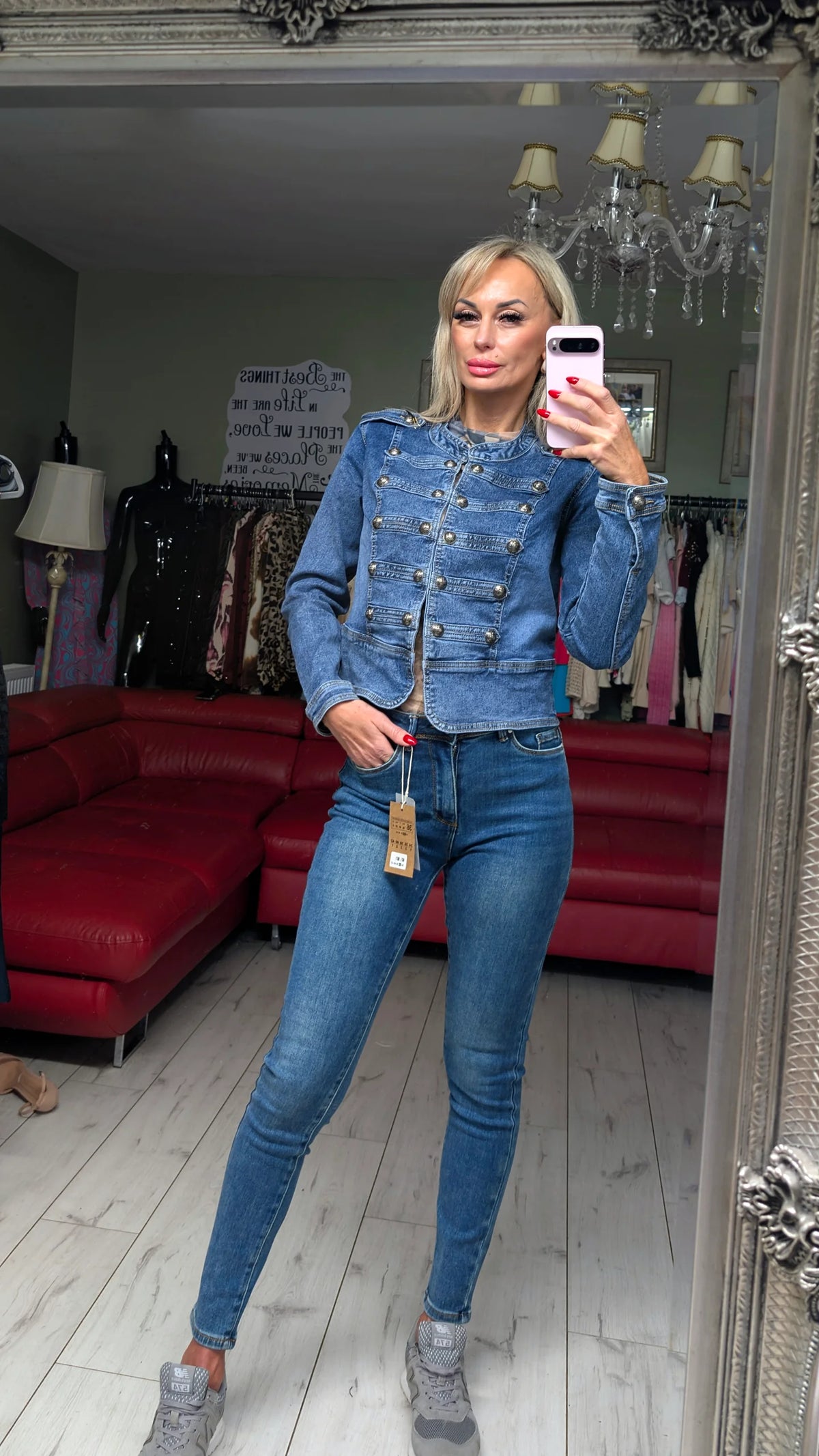 Denim Military Jacket
