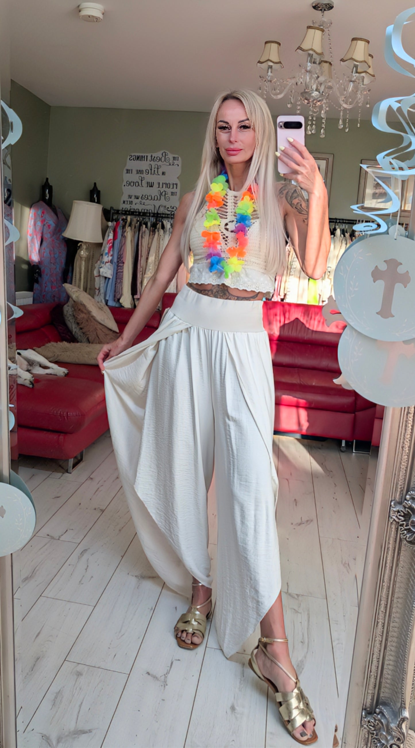 Summer Light Open Trousers