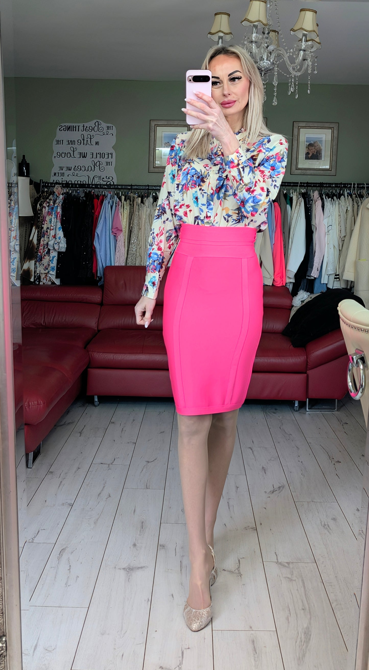Bandage Pink Skirt