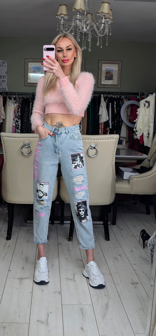 Printed Jeans