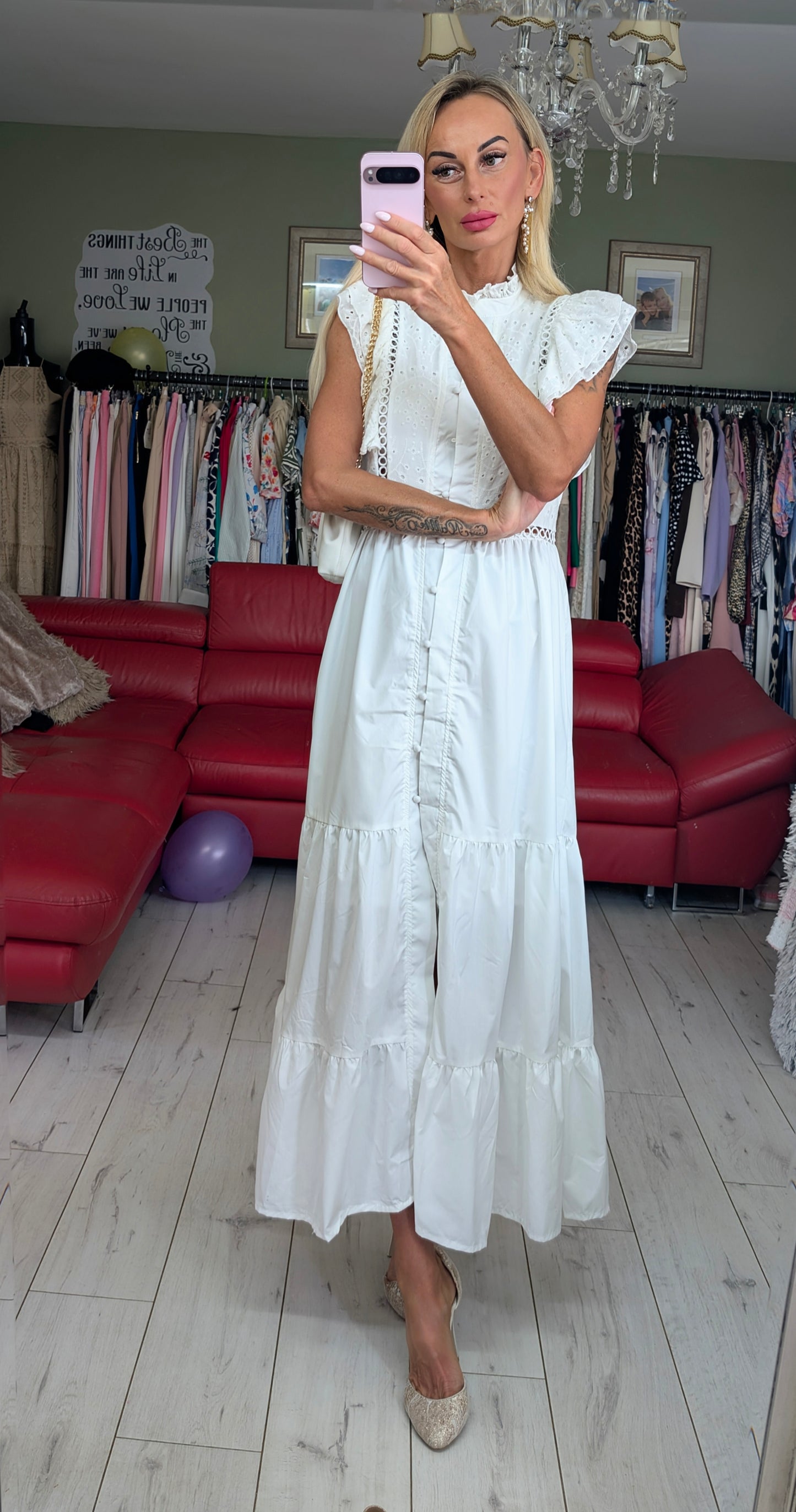 100% Cotton White Dress