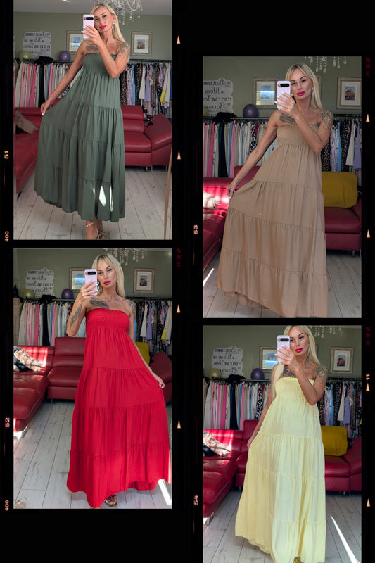 Cotton Summer Dresses in 4 Colours