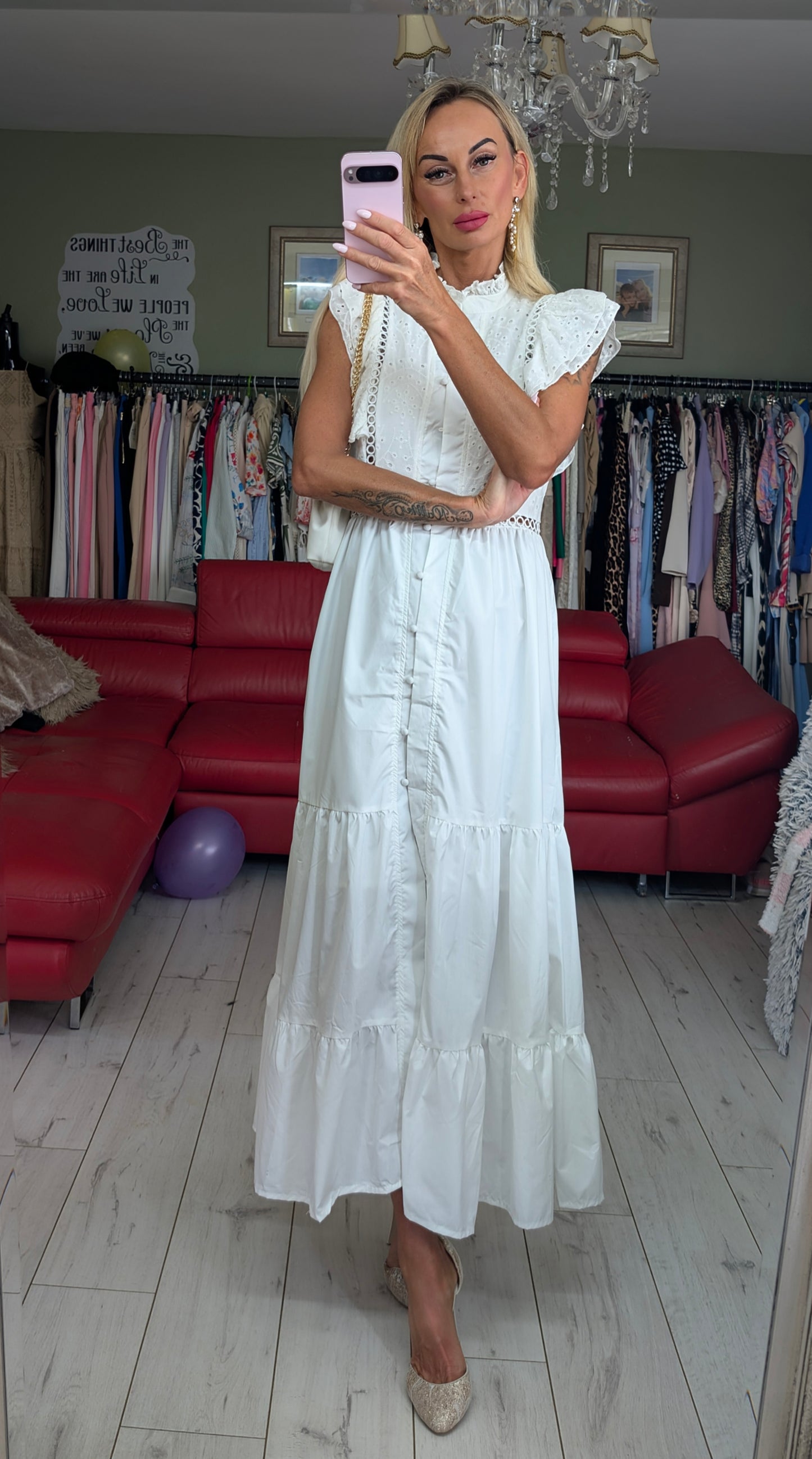 100% Cotton White Dress
