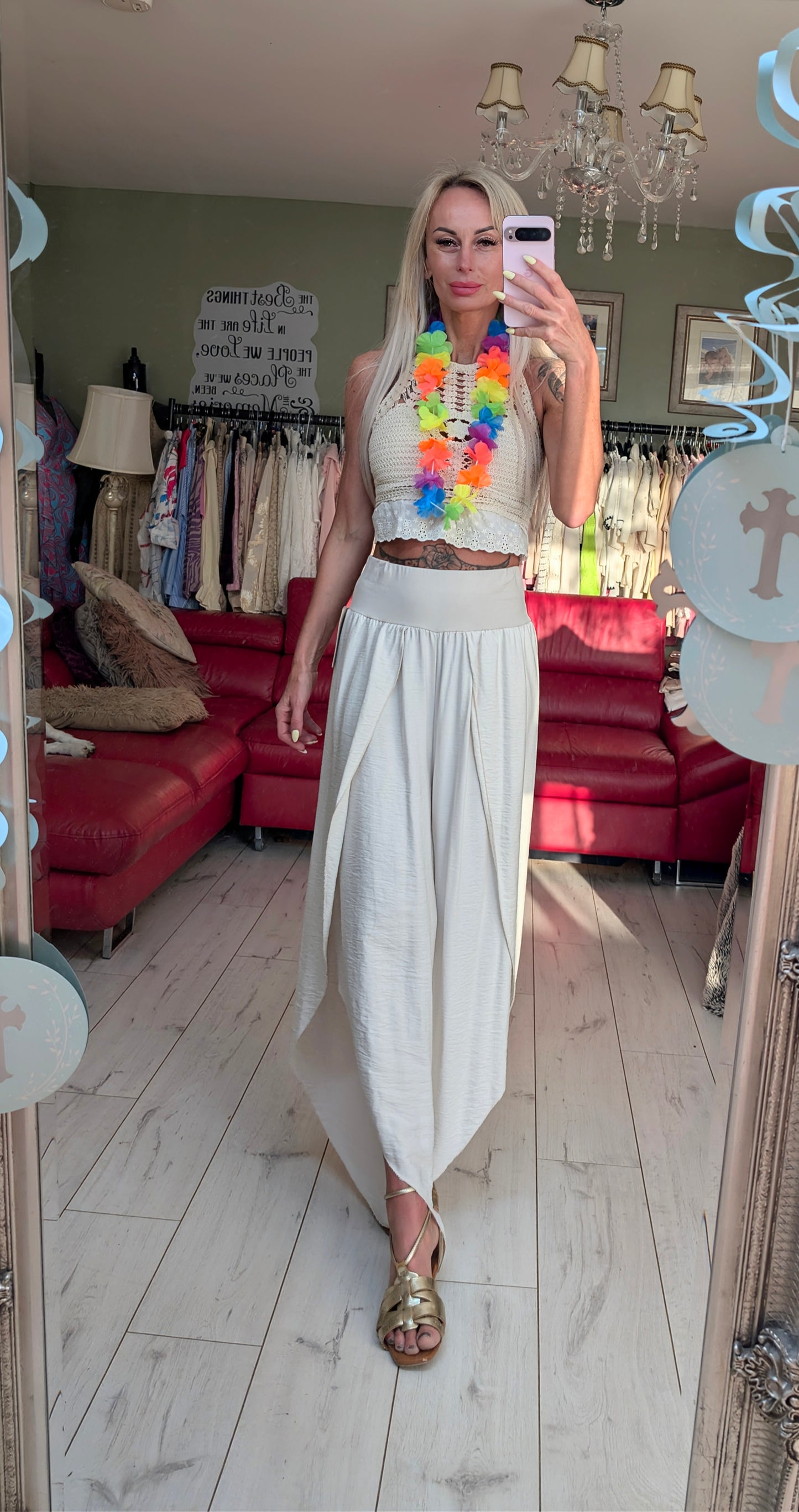 Summer Light Open Trousers
