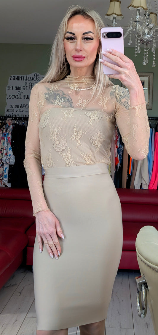 Net Top With Print