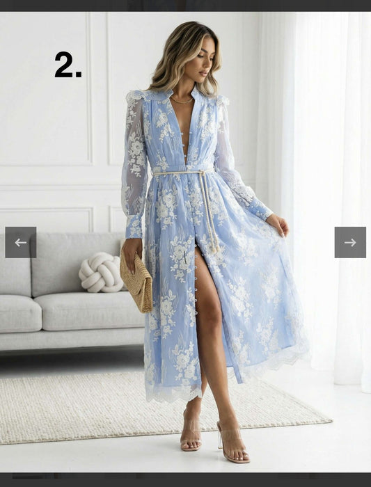 Baby Angel Blue With White Flowers