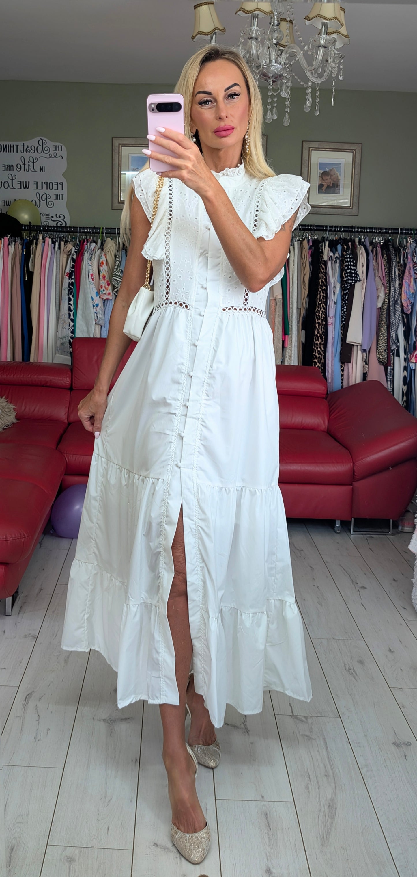 100% Cotton White Dress