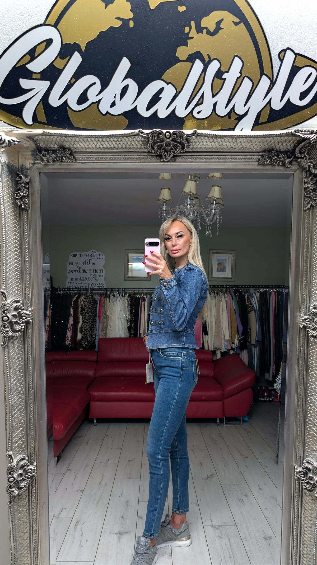 Denim Military Jacket