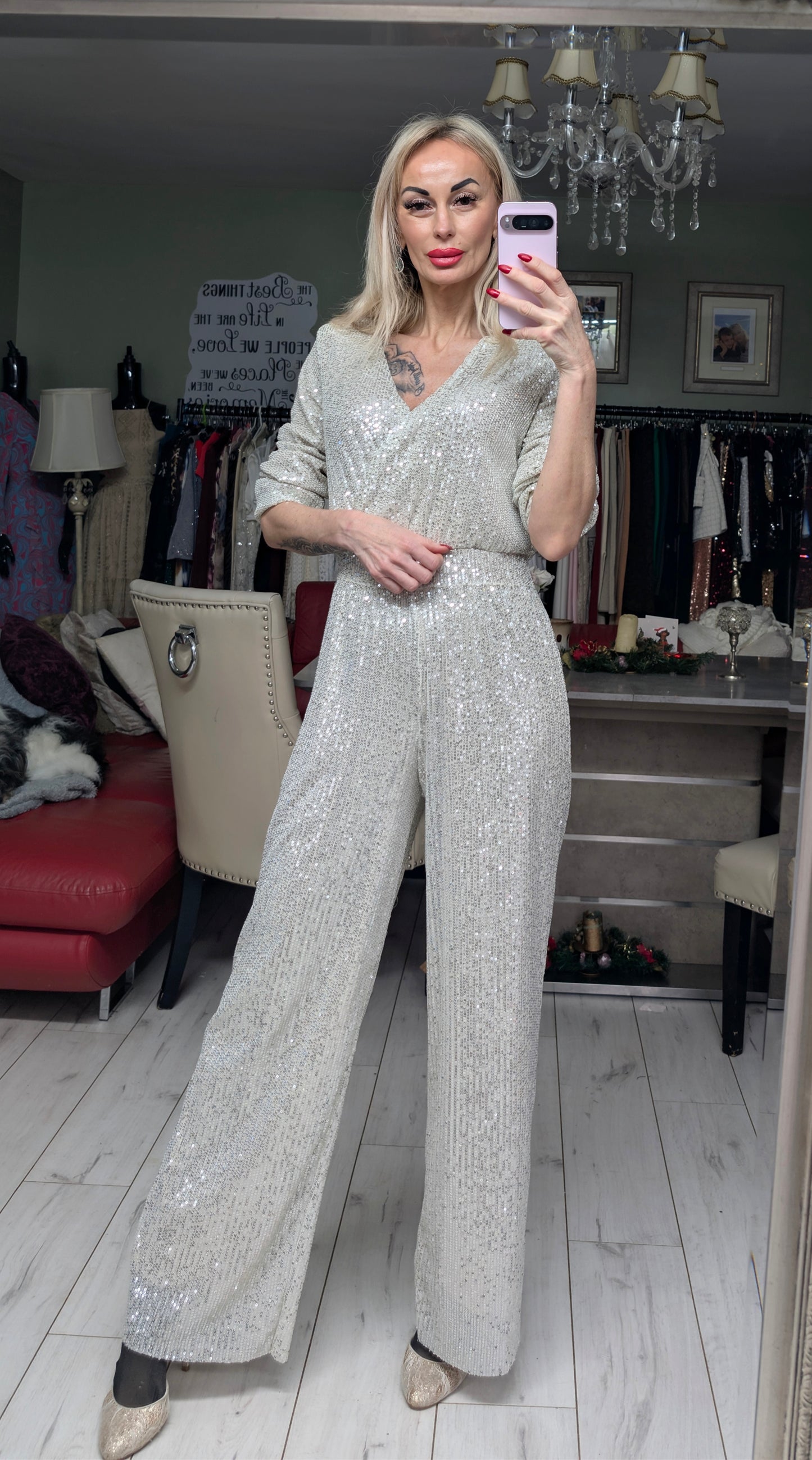 Sequin Jumpsuit In 3 Colours