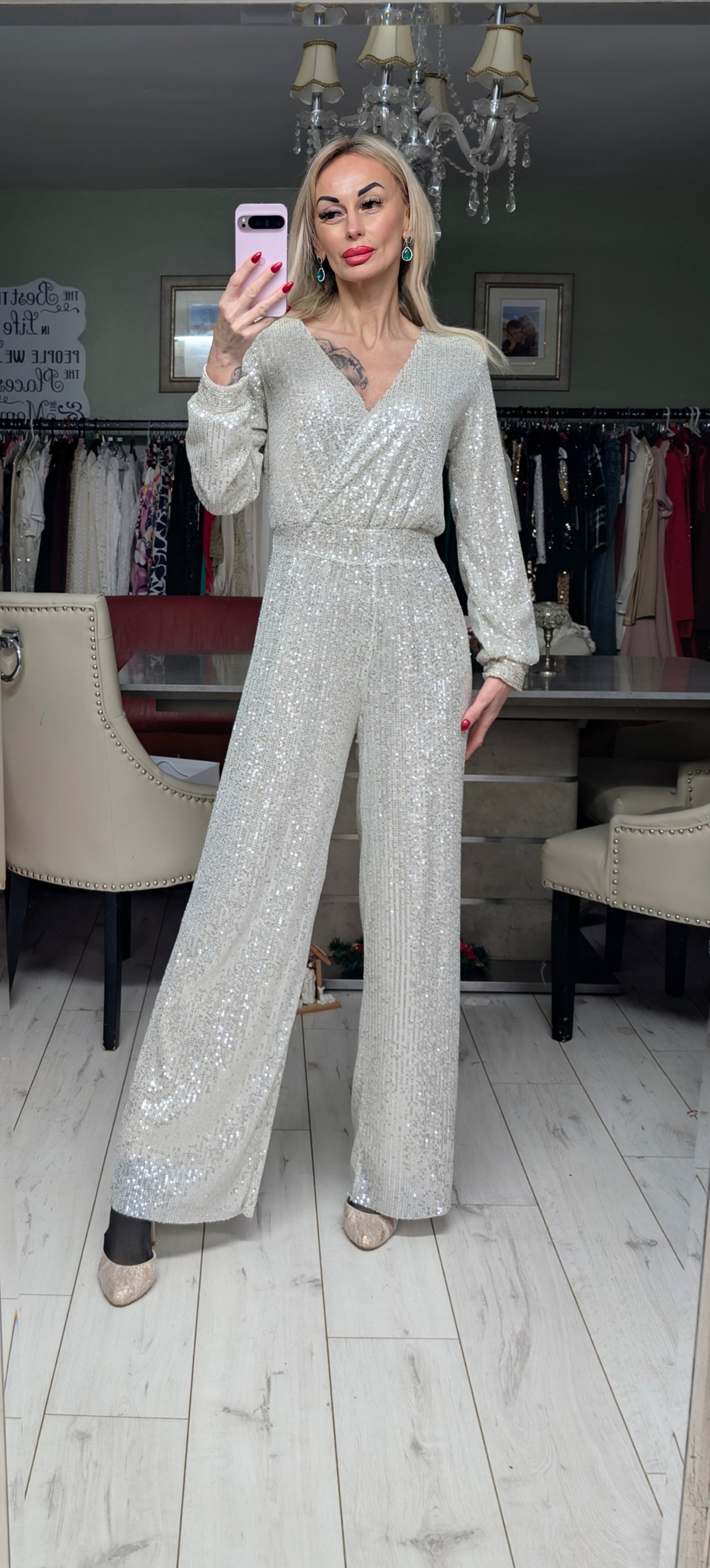 Sequin Jumpsuit In 3 Colours
