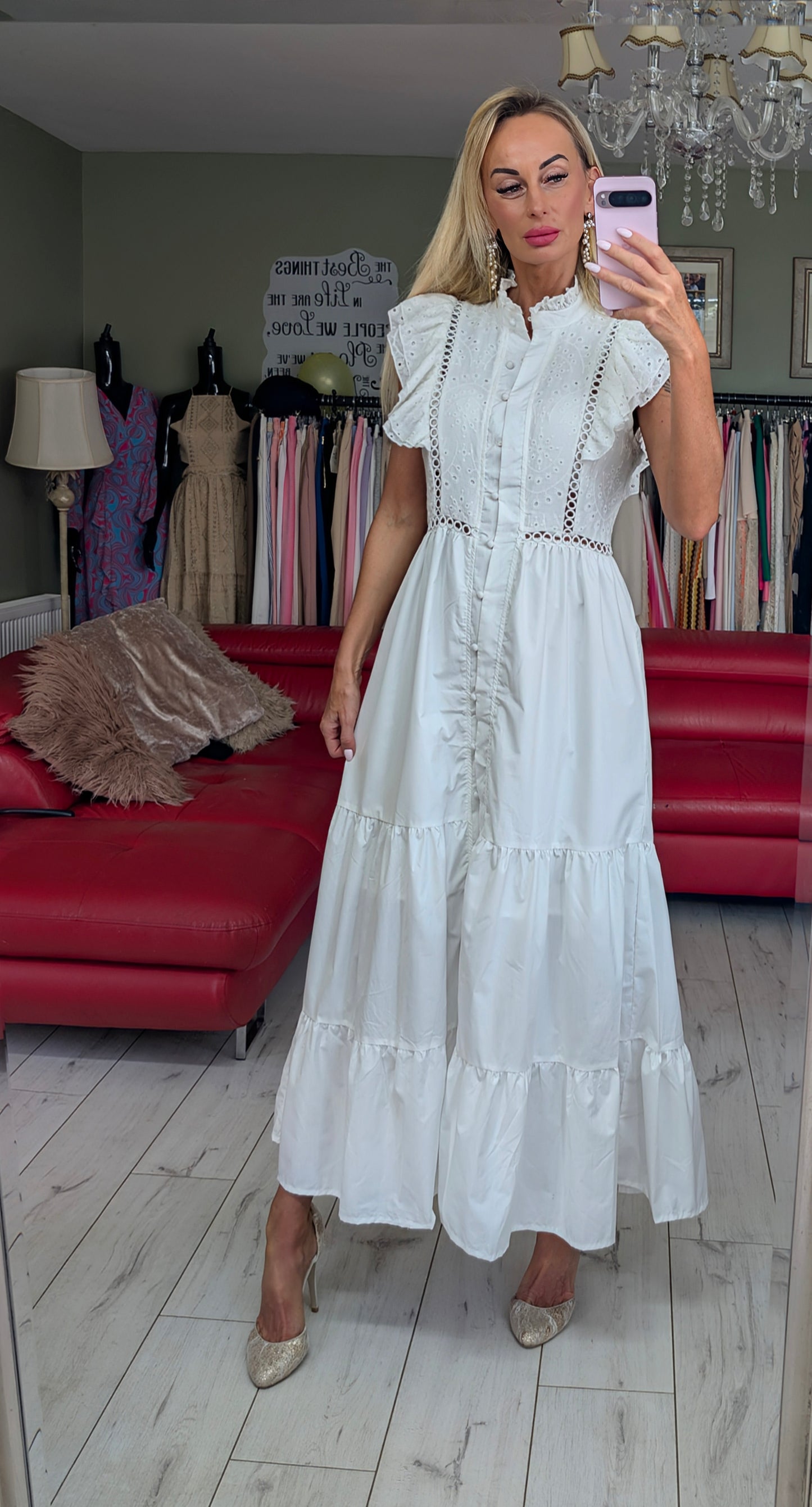 100% Cotton White Dress