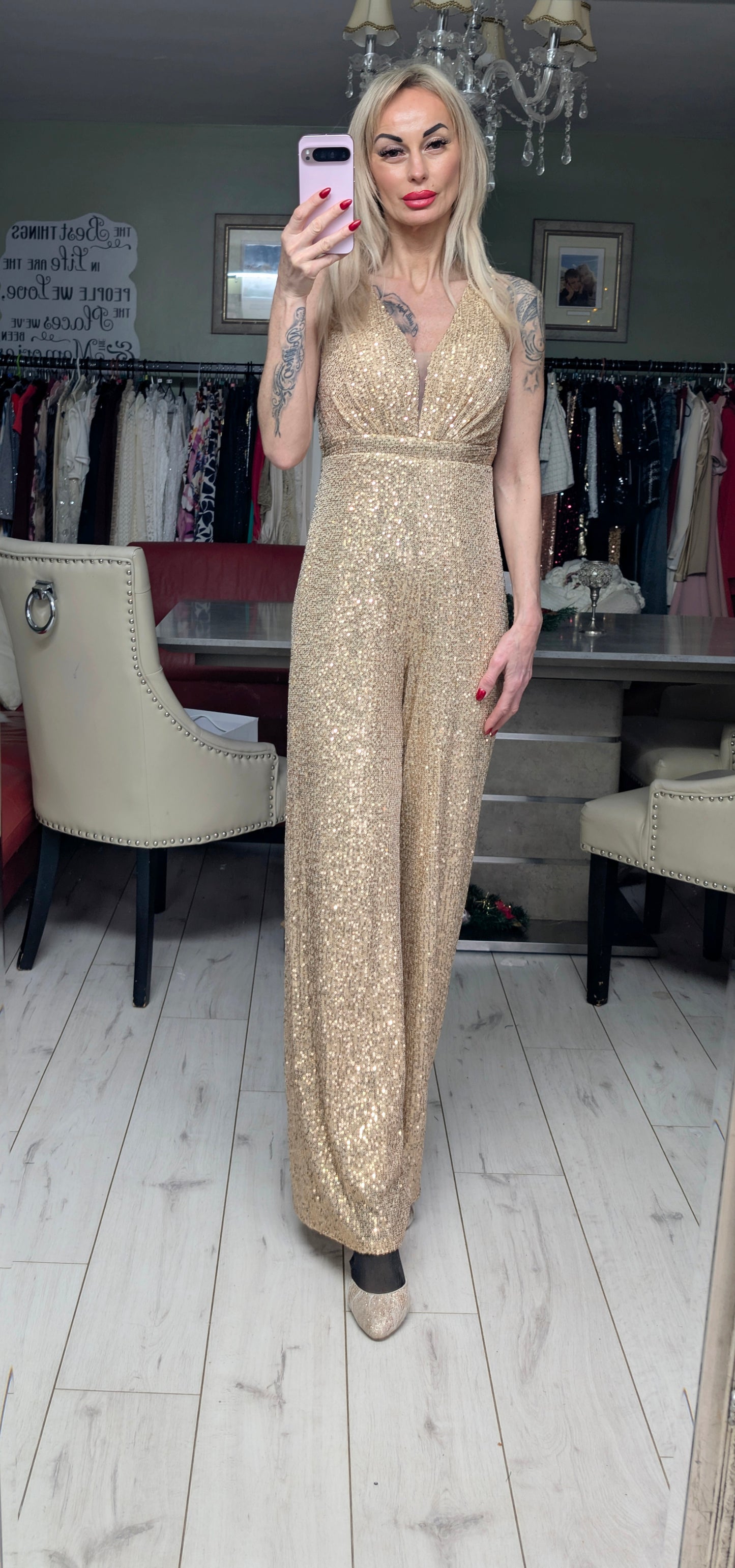 Sequin Jumpsuit From France
