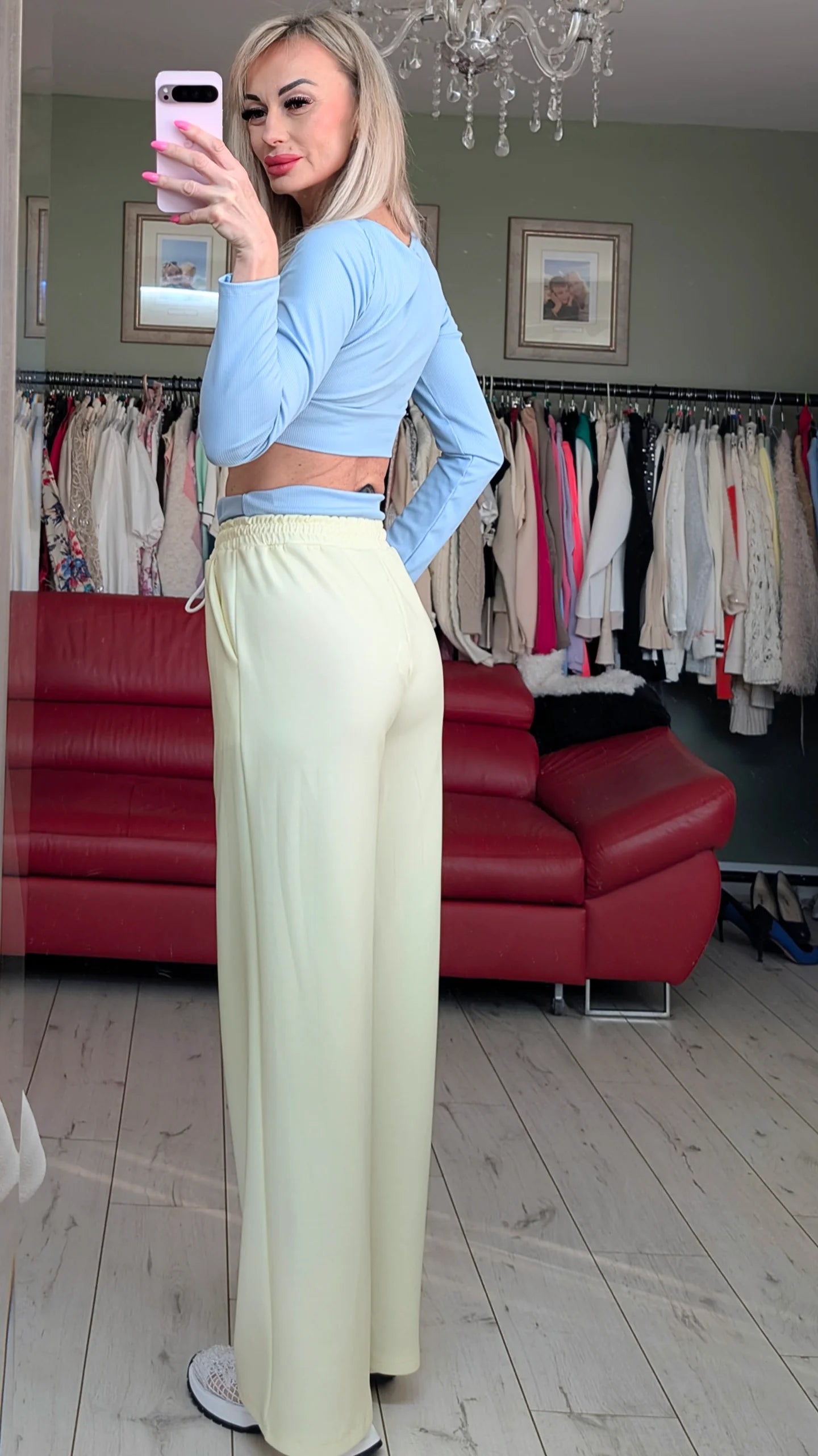 Set Of Trousers And Top Yellow and Blue