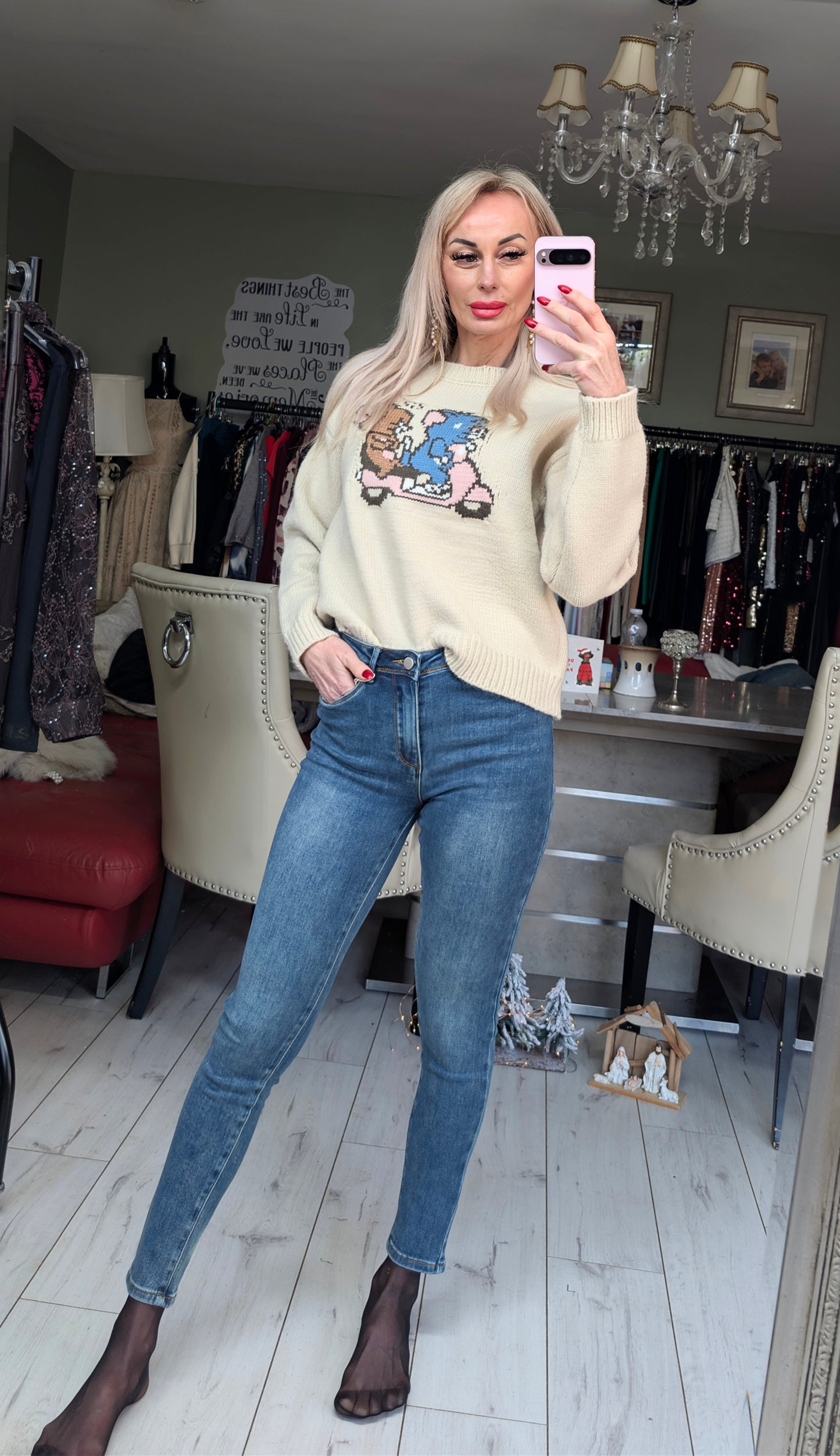 Jerry And Friend On The Motorbike Sweater