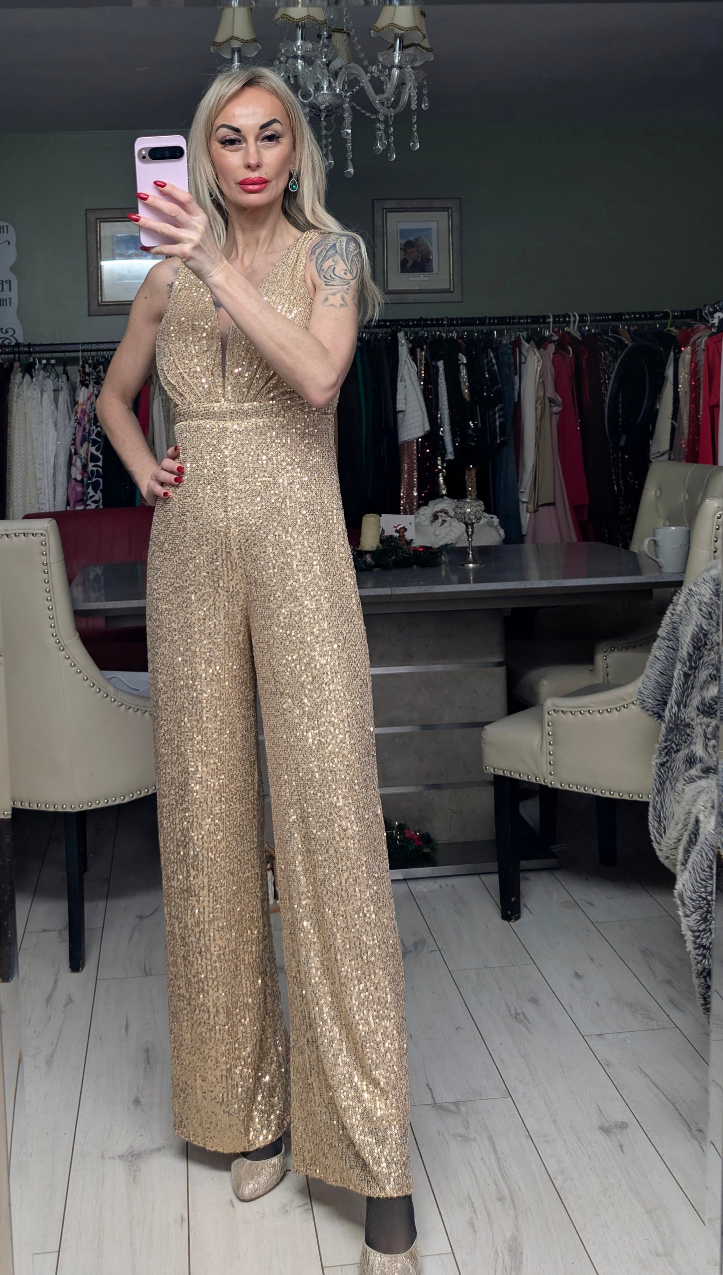 Sequin Jumpsuit From France