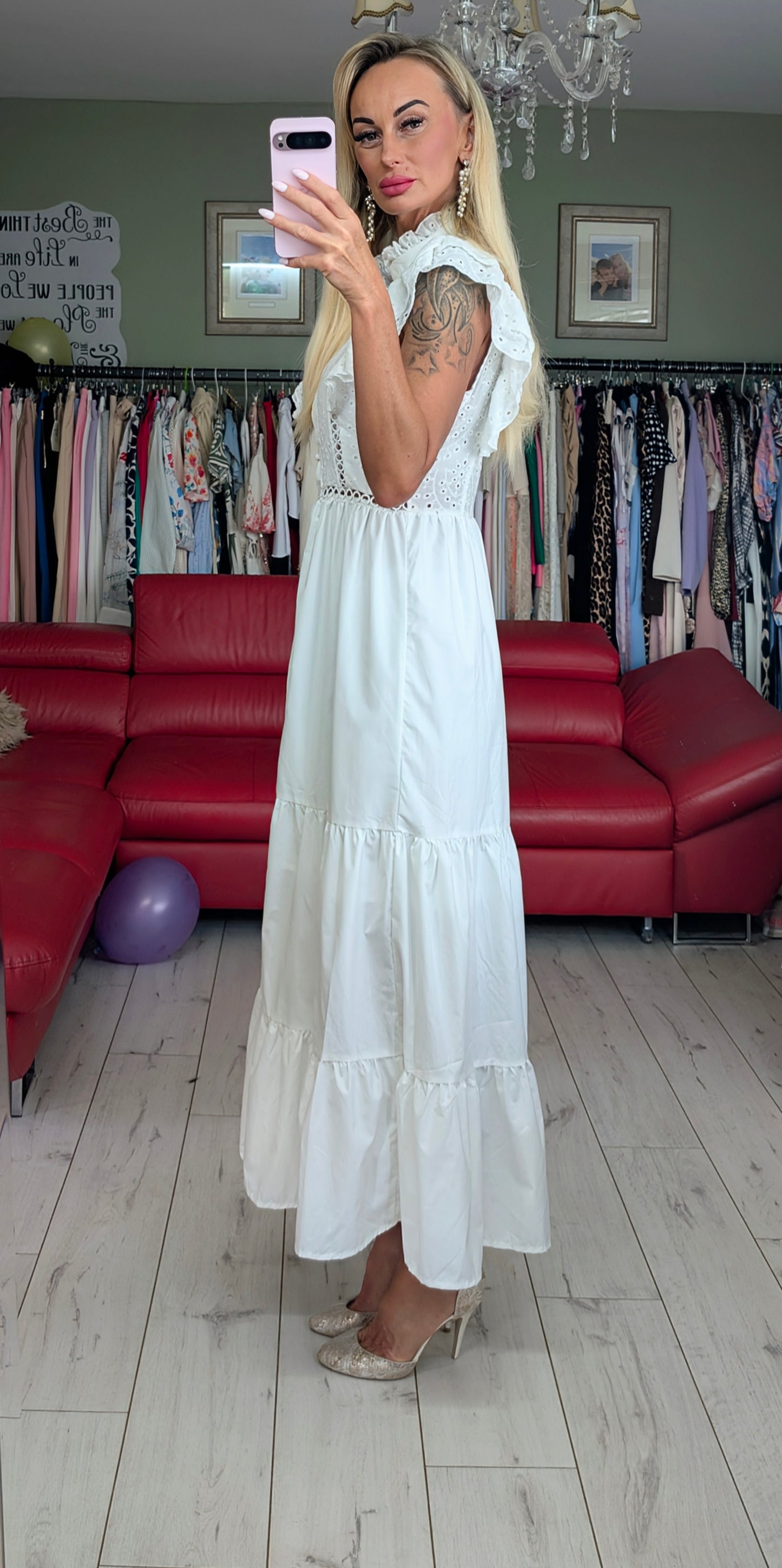 100% Cotton White Dress