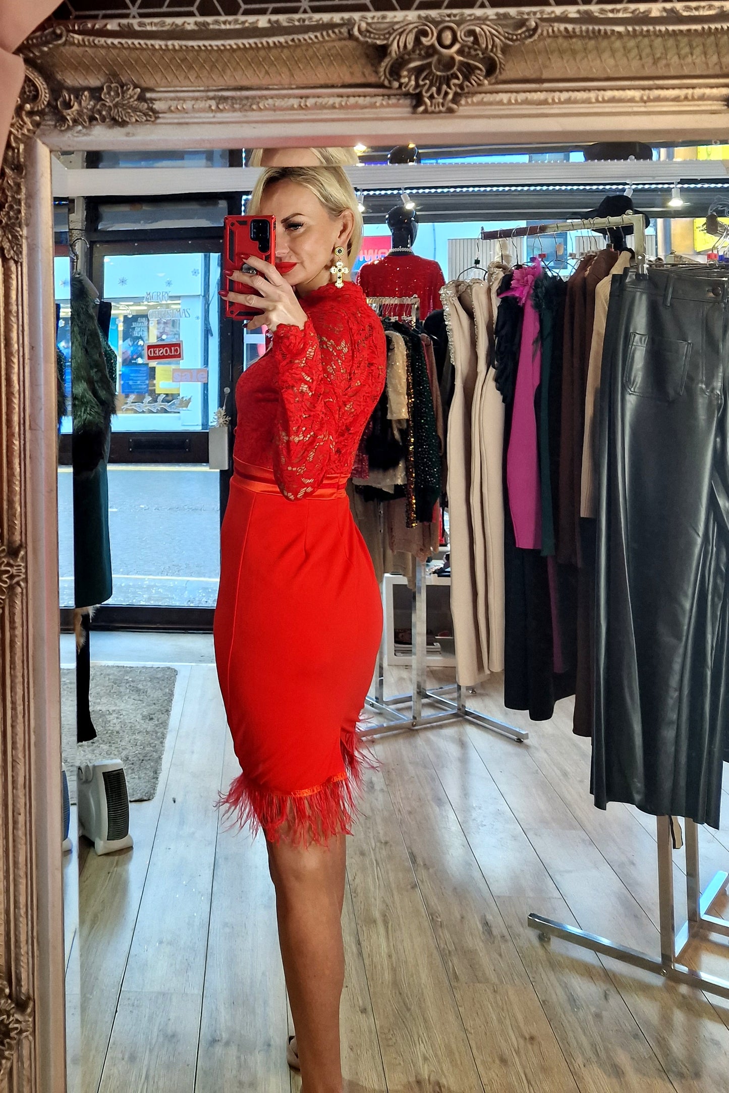 Red Midi Dress