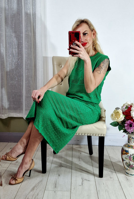 Crochet Knit Co Ord Set - Skirt and Top