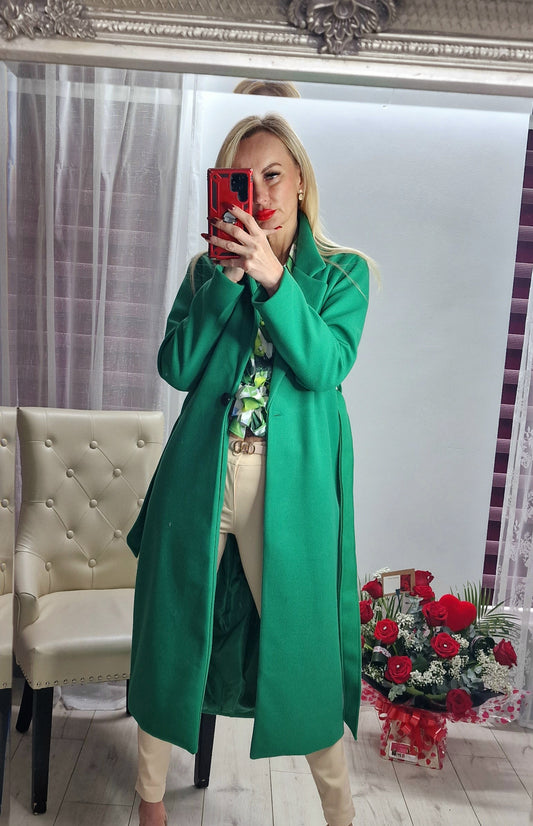 Green Fleece Coat