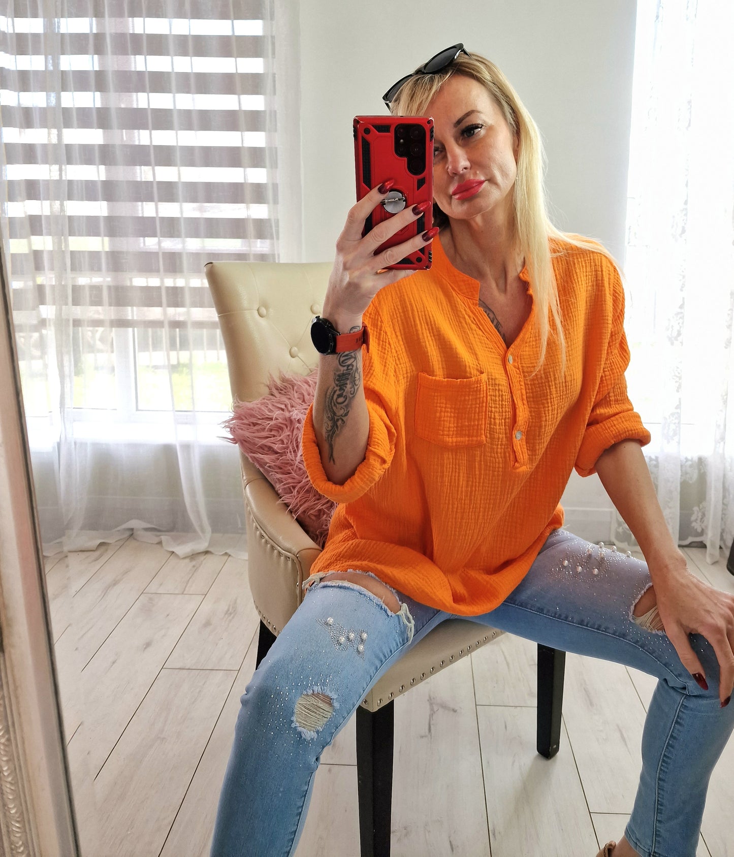 Orange Cotton Top