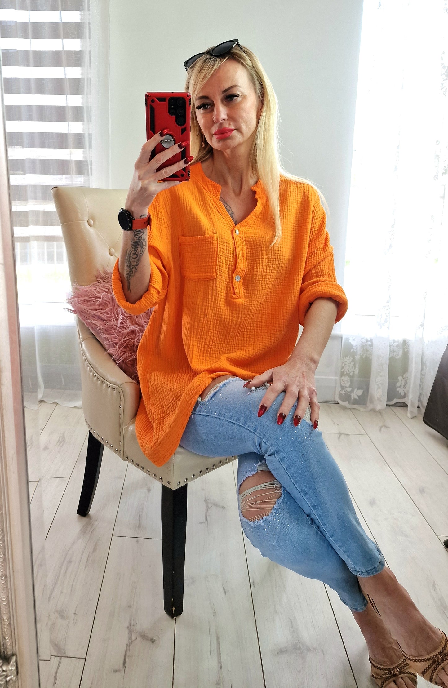 Orange Cotton Top