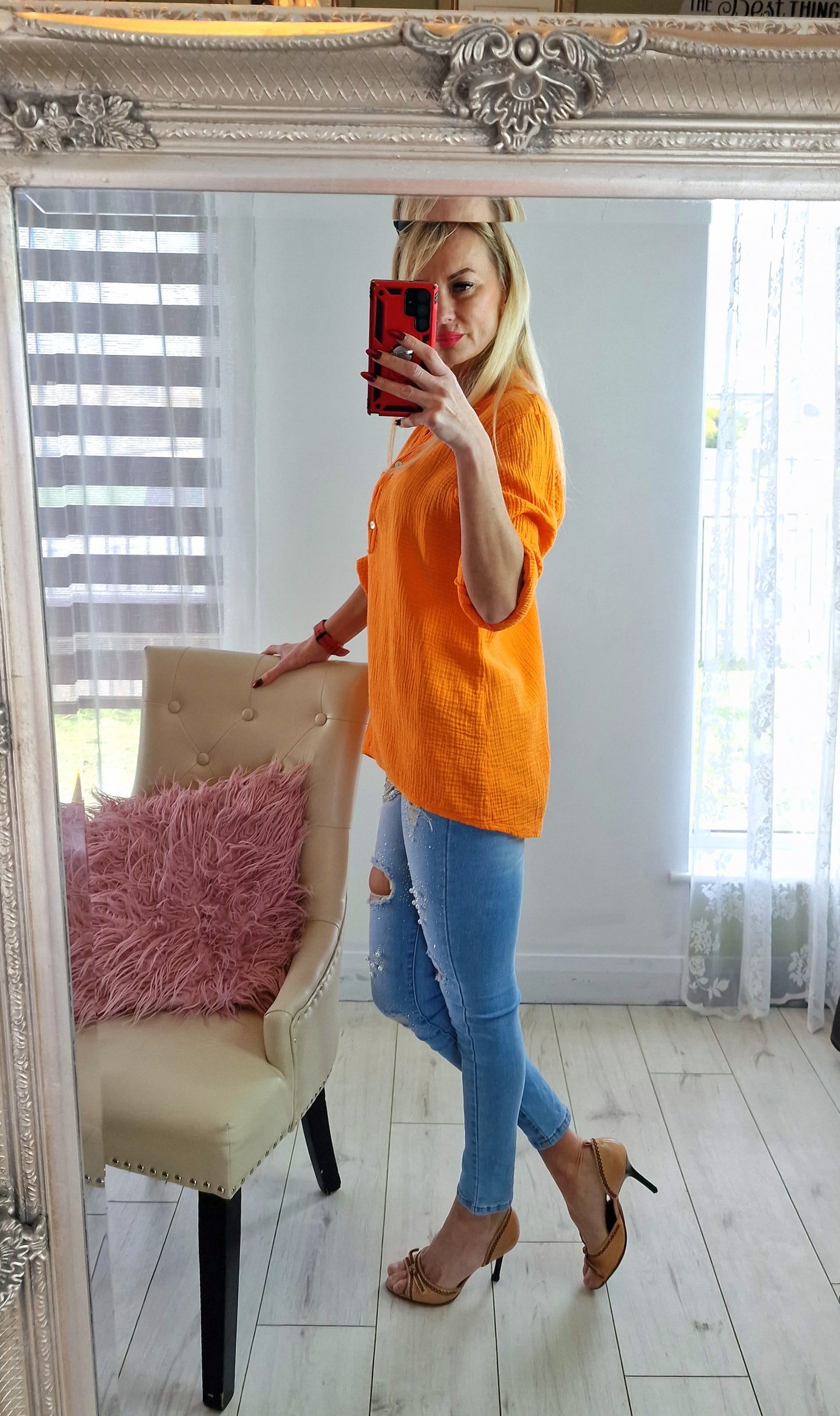 Orange Cotton Top