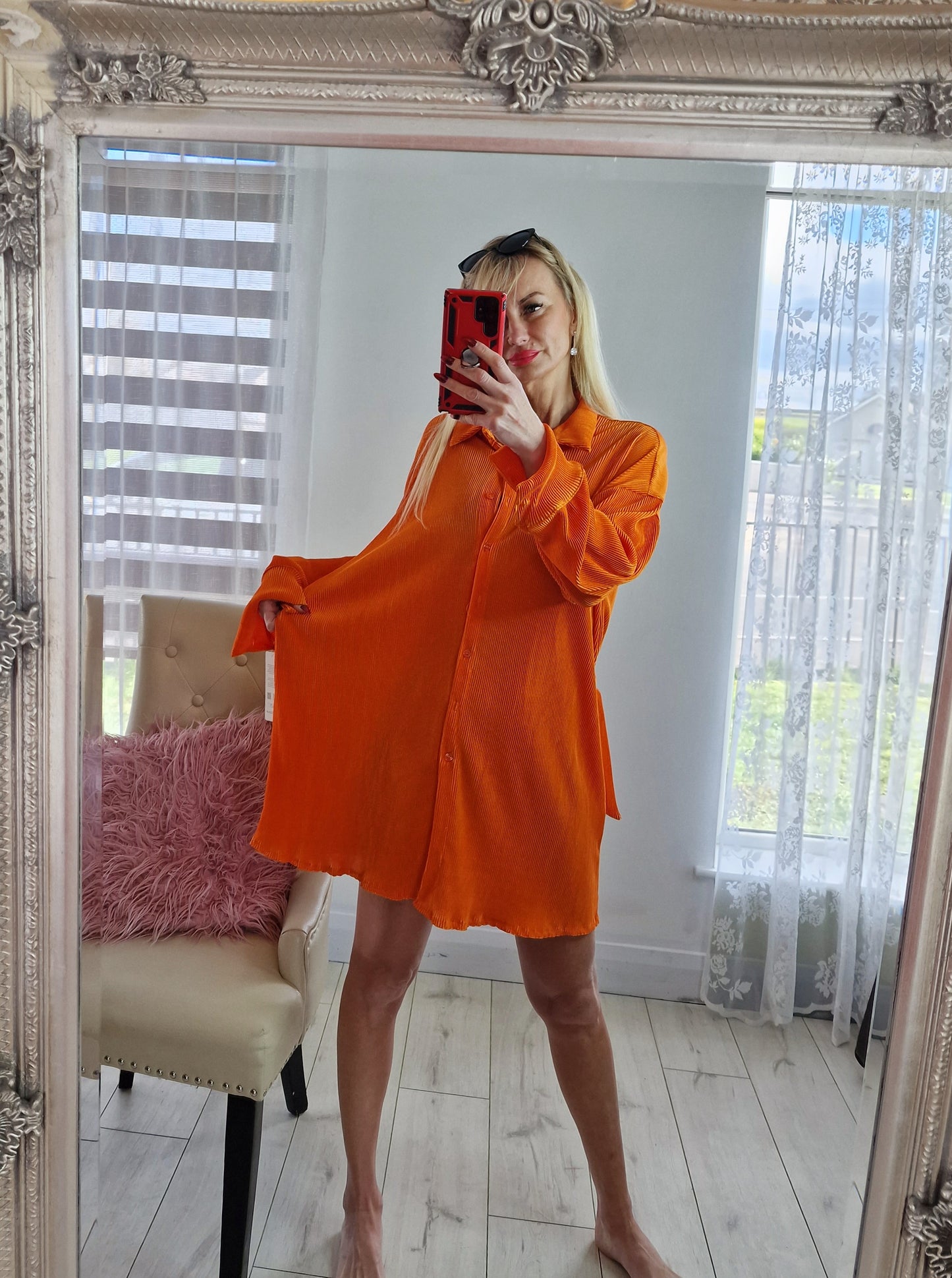 Orange Dress-Top