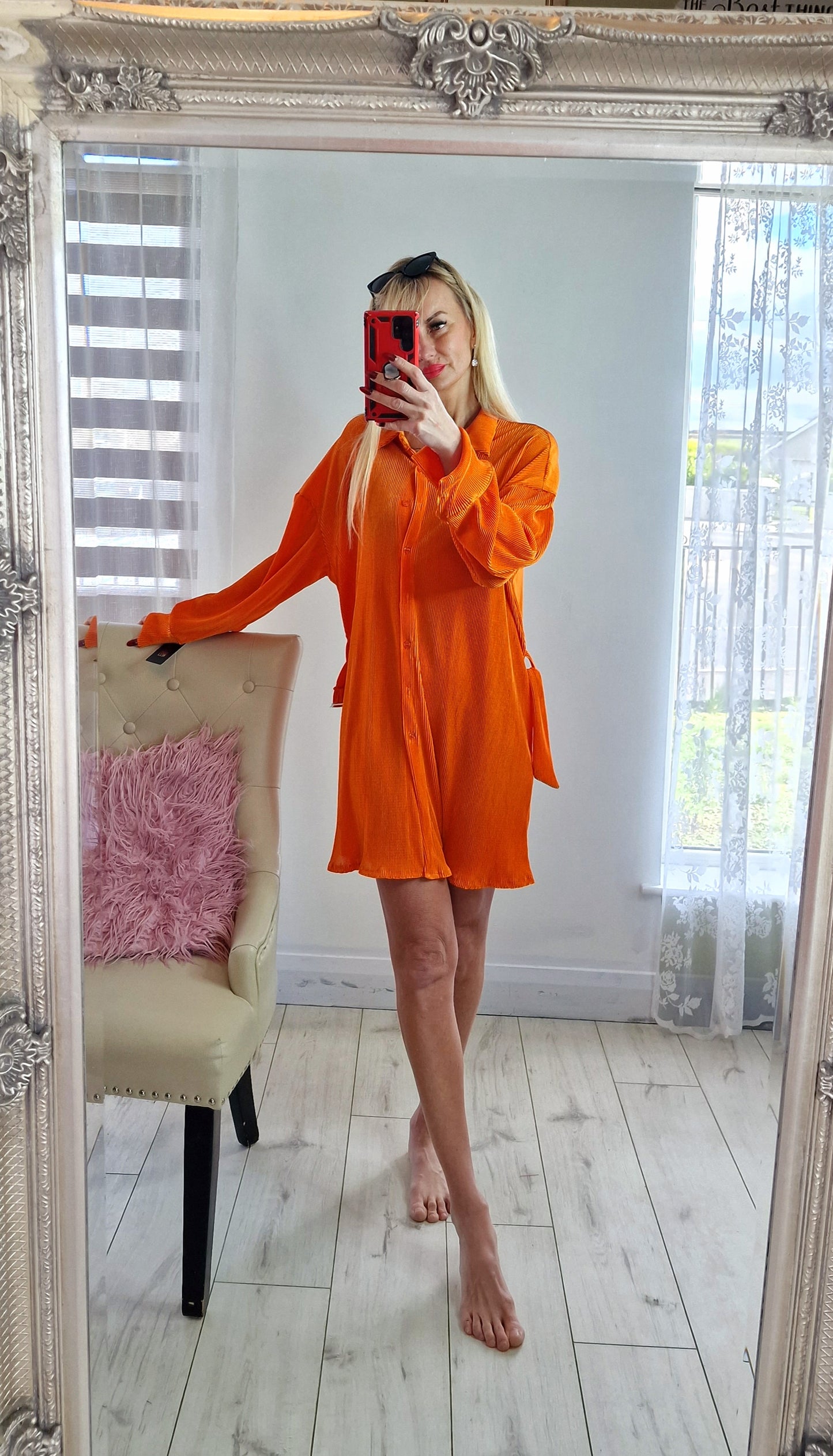 Orange Dress-Top