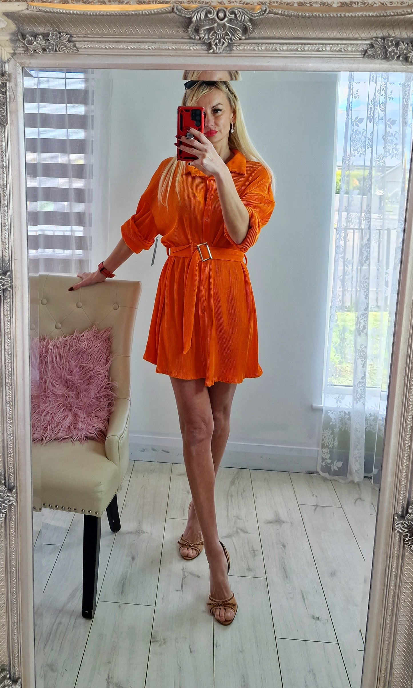 Orange Dress-Top