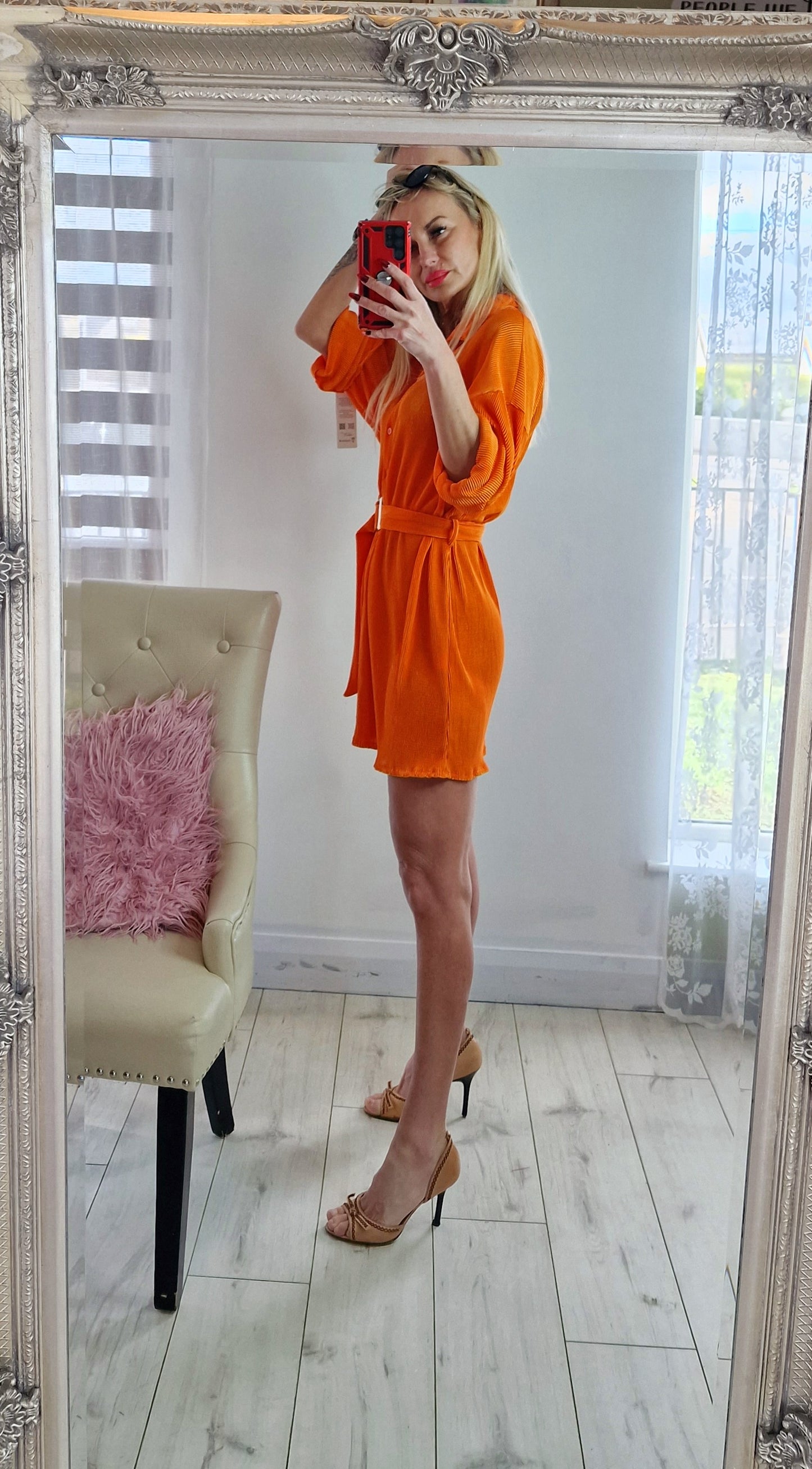 Orange Dress-Top