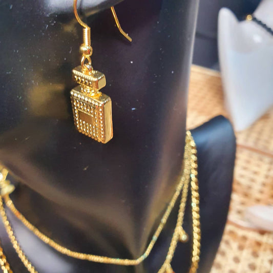 Chanel Bottle Perfume Earrings