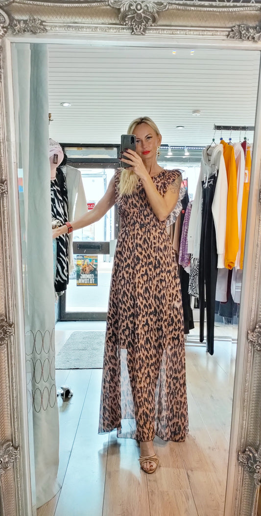 Long Leopard Dress