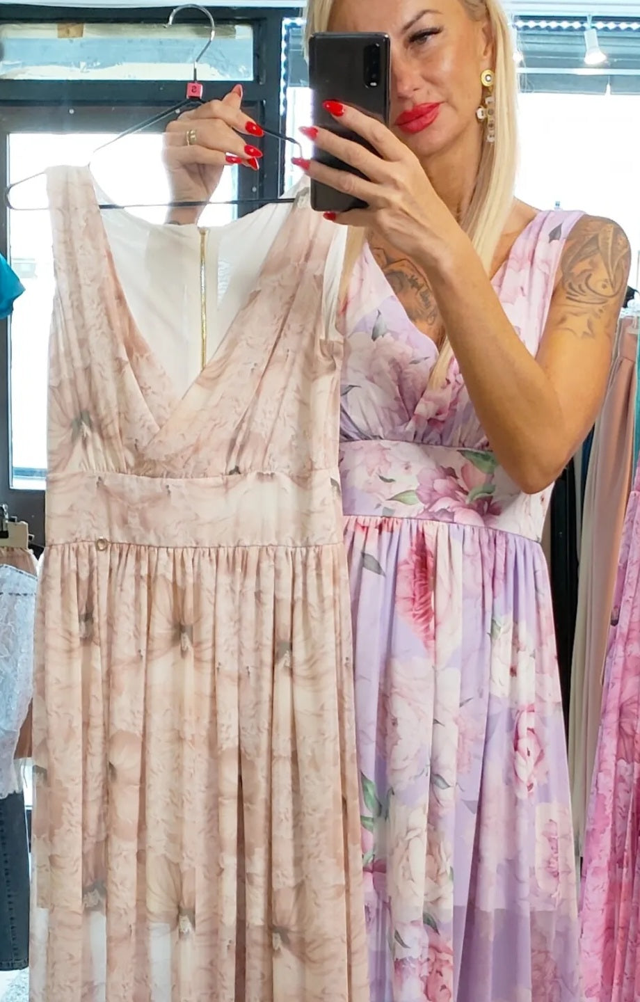 Long Floral Dress- different colours