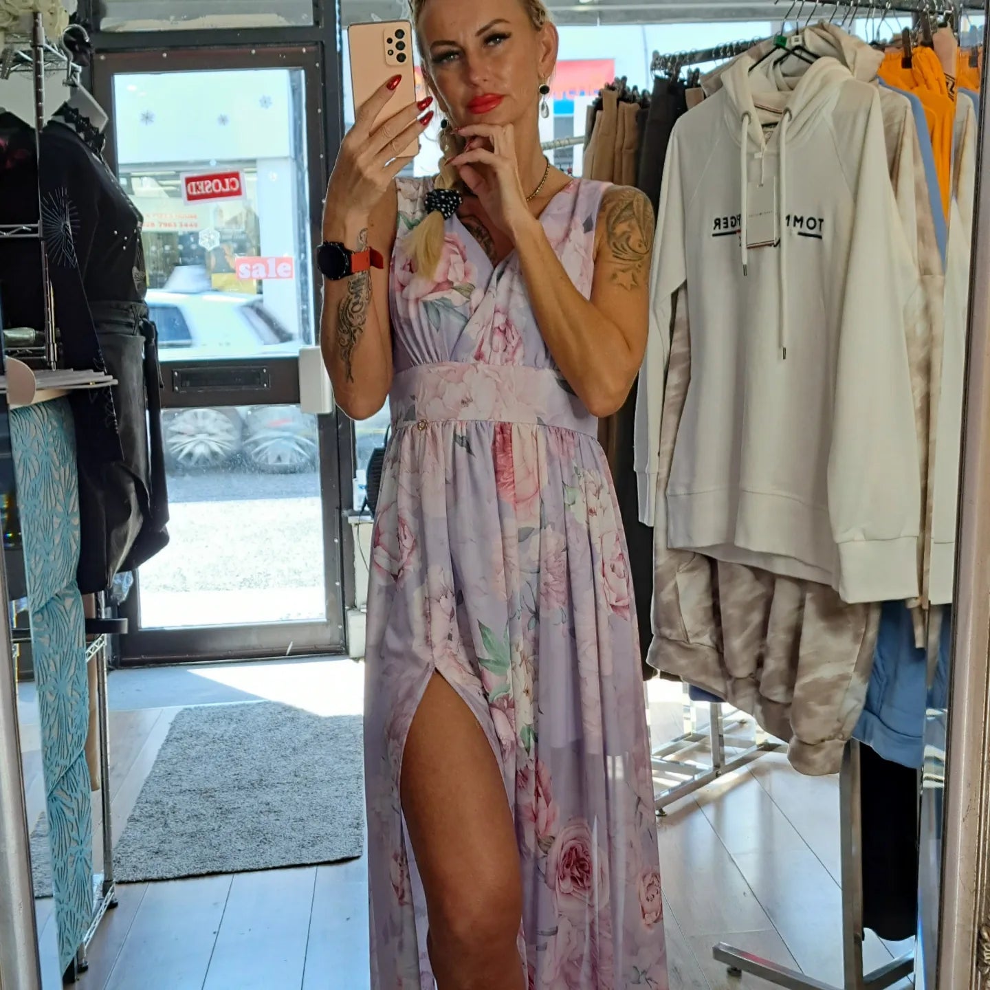 Long Floral Dress- different colours