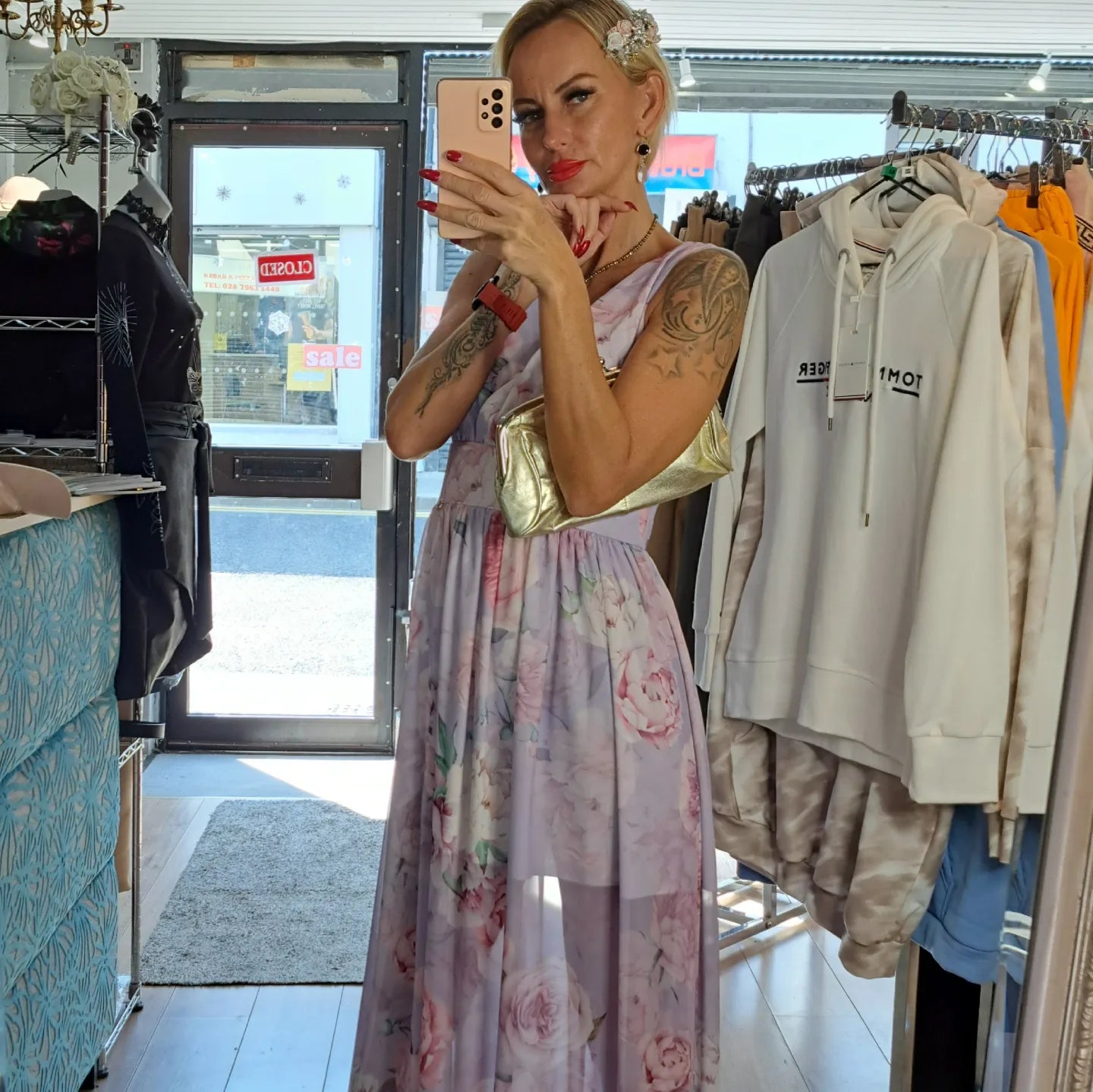 Long Floral Dress- different colours