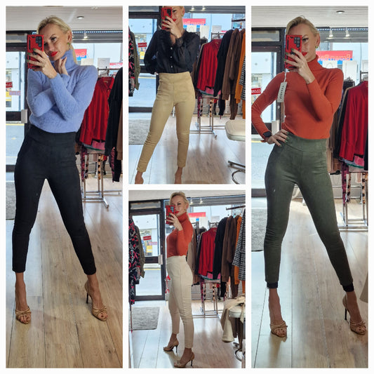 Suede Trousers- 4 Different Colours