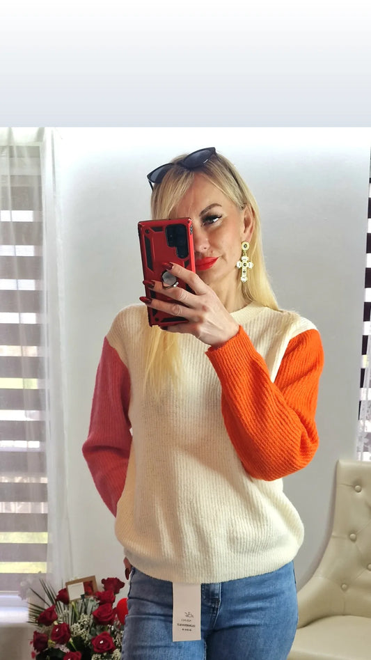 Two Colours Sweater Sleeves